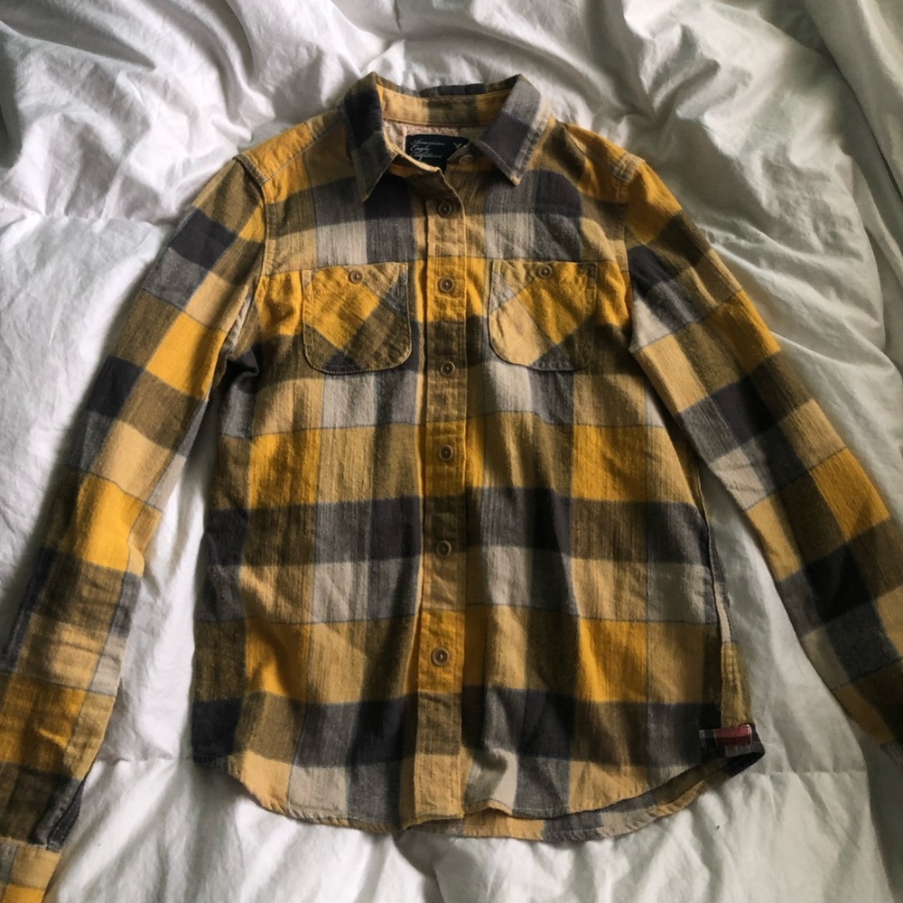American Eagle Yellow Flannel